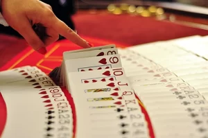 Blackjack tournament with professional casino dealer and authentic Vegas style cards